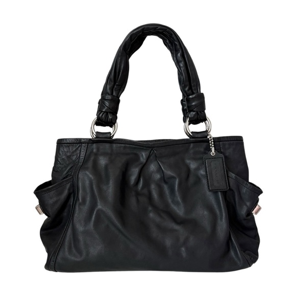 Coach | Bags | Coach Parker Riley Black Leather Shoulder Bag 3422 200s ...